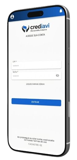 Tela de perfil do app Crediavi